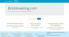 Desktop Screenshot of brickinvesting.com